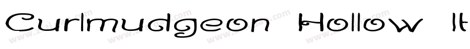 Curlmudgeon Hollow Italic字体转换